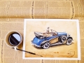 Oldtimer Aquarelle/Aquarelief