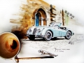 Oldtimer Aquarelle/Aquarelief