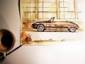 Oldtimer Aquarelle/Aquarelief