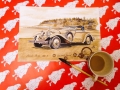 Oldtimer Aquarelle/Aquarelief