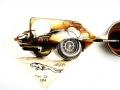 Oldtimer Aquarelle/Aquarelief