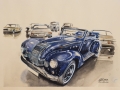 Oldtimer Aquarelle/Aquarelief