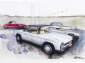 Oldtimer Aquarelle/Aquarelief