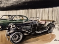 Oldtimer Aquarelle/Aquarelief