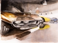 Oldtimer Aquarelle/Aquarelief