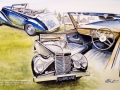 Oldtimer Aquarelle/Aquarelief