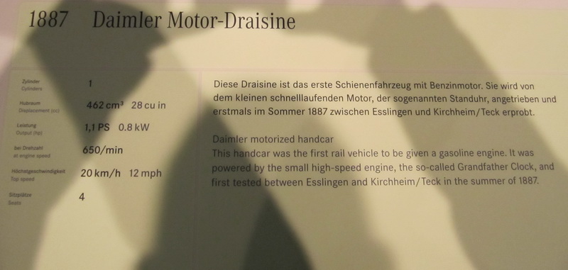 Daimler Motor-Draisine 1887
