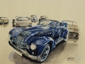 Oldtimer Aquarelle/Aquarelief