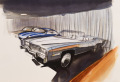 Oldtimer Aquarelle/Aquarelief