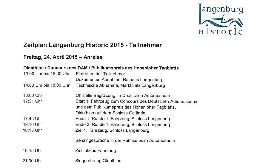 Langenburg Historic 2015